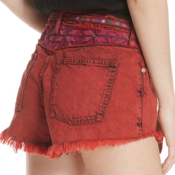 Free People Sunbreak Frayed Denim Shorts - Picture 2 of 9